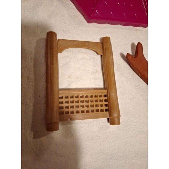 Lil Woodzeez Canopy Wood Fence  Treehouse Replacement Parts Lot - Picture 6 of 11